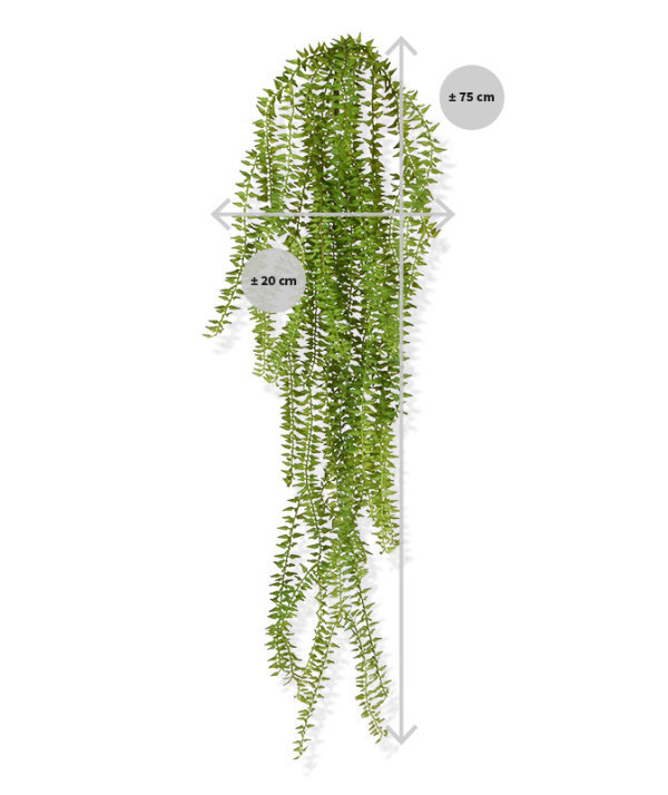 Huperzia kunsthangplant 75 cm