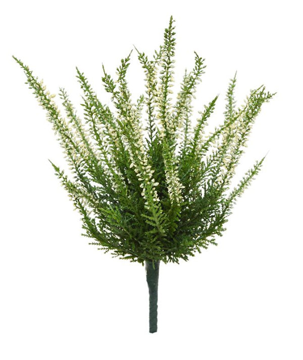 Erica Kunstheide boeket 30 cm creme