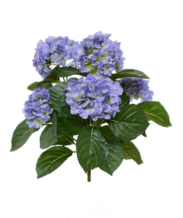 Hortensia kunstboeket 40 cm blauw