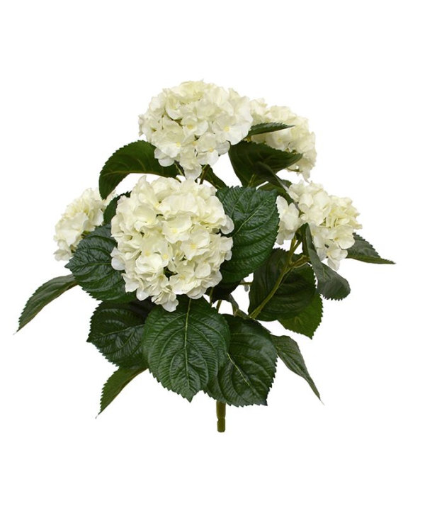 Hortensia kunstboeket 40 cm creme