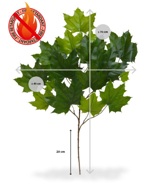 Maple Kunsttak 70 cm brandvertragend