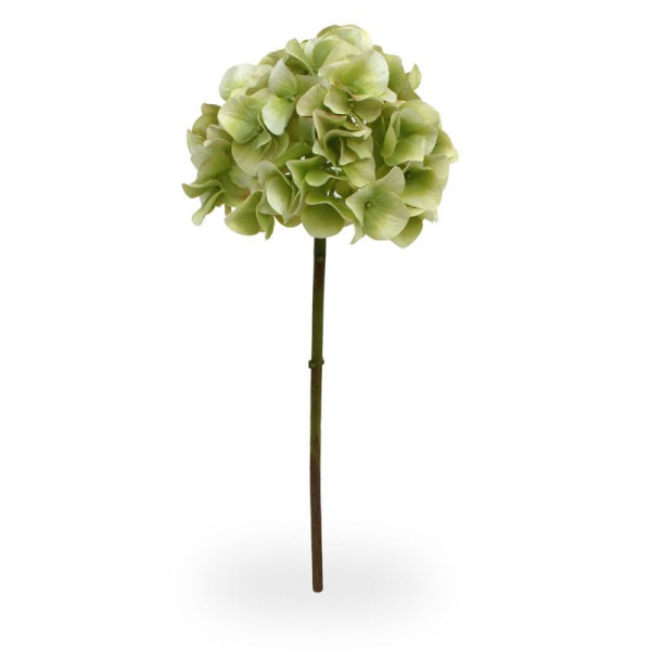 Hortensia kunst steelbloem 50 cm groen