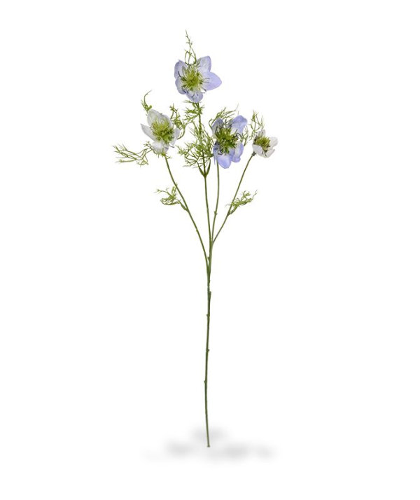 Nigella kunsttak 55 cm blauw