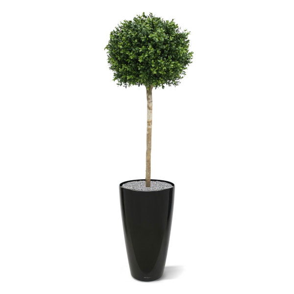 Kunst Buxus bol op stam 110 cm UV