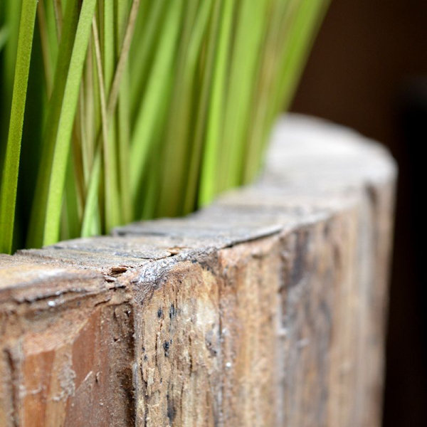 Cemani Wood Vase Small 39 x75 cm