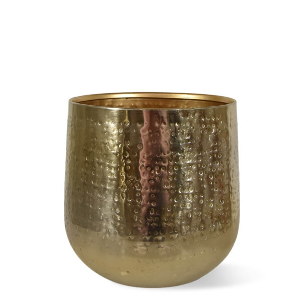 Bloempot Karakter 15x 16 cm - goud